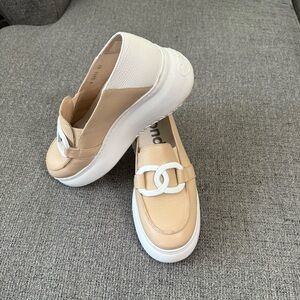Wonders Amelia Platform Wedge Loafer Size 37 Made In Spain